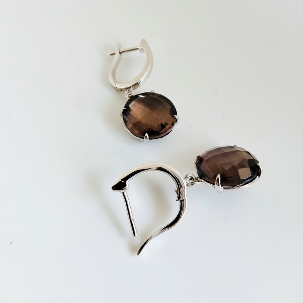 Smokey Quartz Earring SQY-ER-42