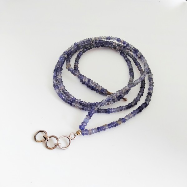 2  Line Strand Tanzanite Beads Necklace BDS-N-002-7