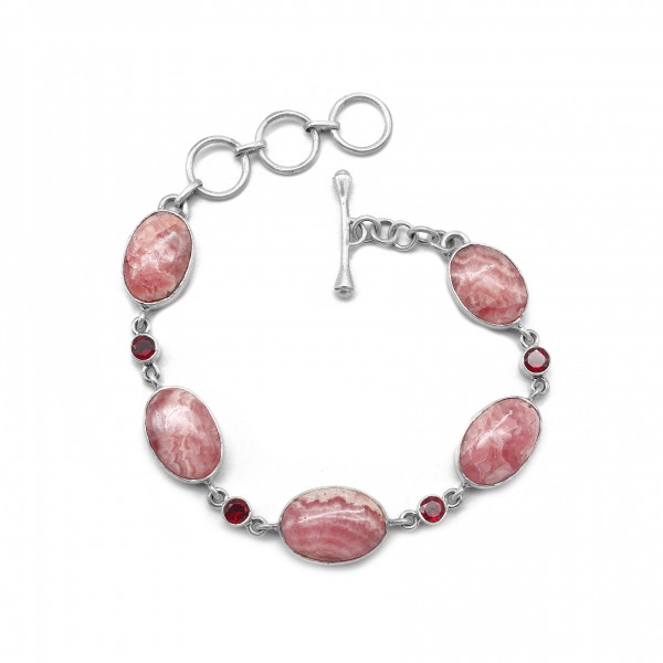 Rhodochrosite Bracelet B-RDC-58