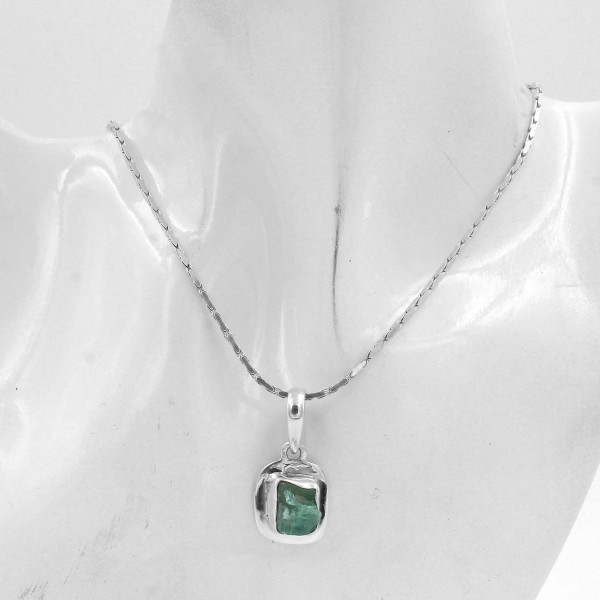 Aquamarine Raw Crystal Pendant PT-AQM-04