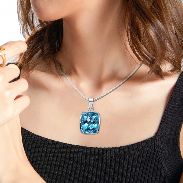 Blue Topaz Pendant PT-BT-20