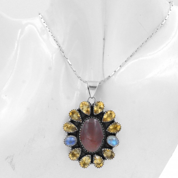 Chocolate Moonstone Pendant PT-RBM-05
