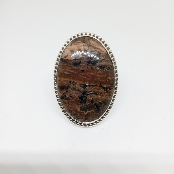Honey Dendritic Agate Ring RING-1051