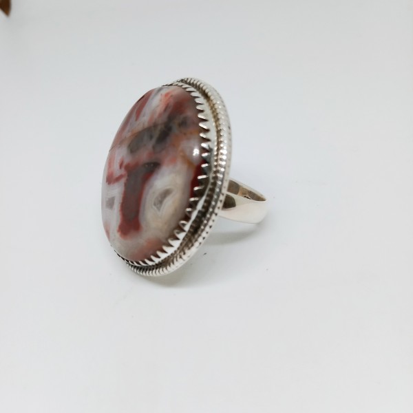 Brecciated mookaite jasper Ring RING-1076
