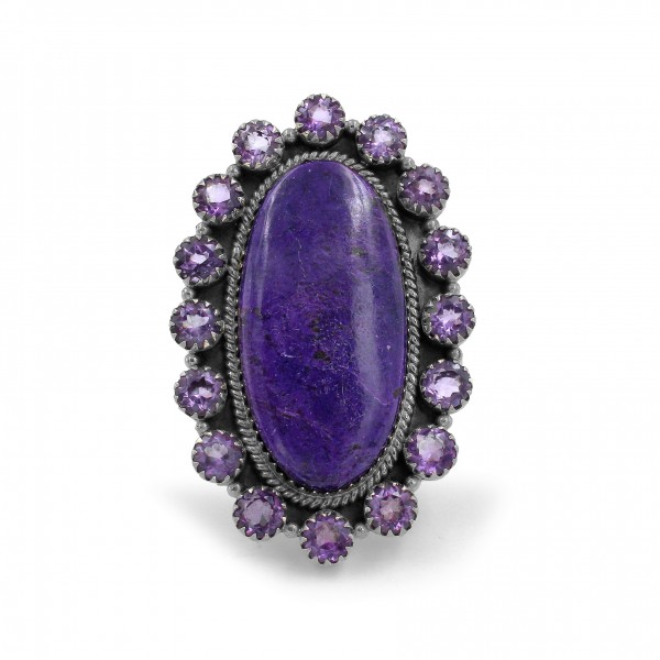 925 Sterling Silver Purpurite Ring RING-122
