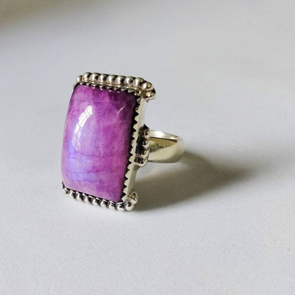 Pink Moonstone Ring RING-613