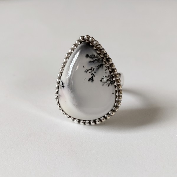 Dendritic opal Ring Ring-631