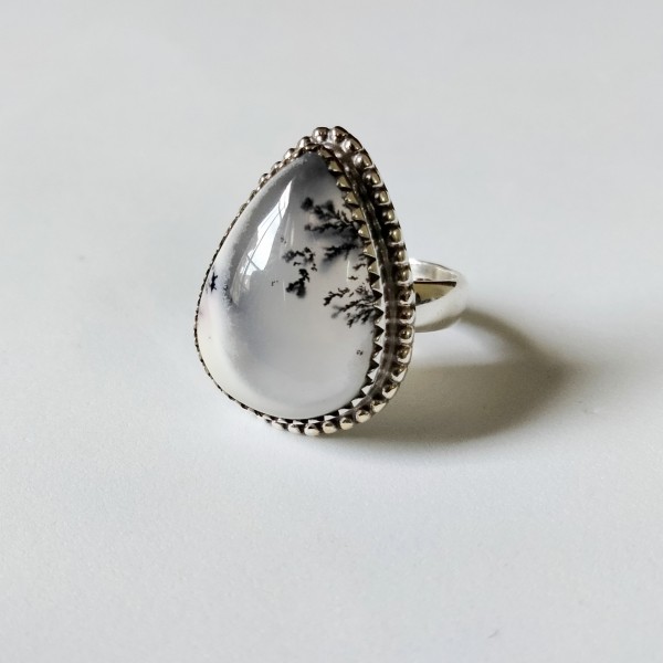Dendritic opal Ring Ring-631
