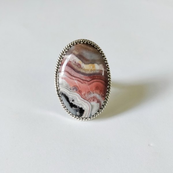 Crazy lace Agate Ring RING-651