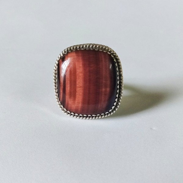Red Tiger eye Ring RING-684