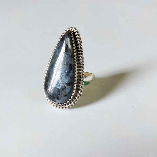 Larvakite Pear Ring RING-688