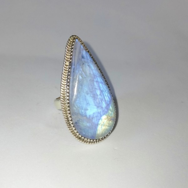Moonstone Pear Ring RING-698