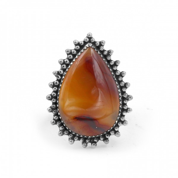 Montana Agate 925 Sterling Silver Ring RING-7