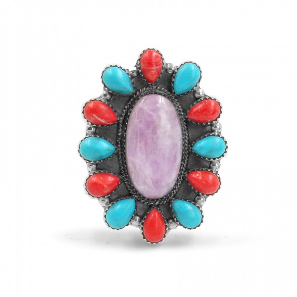  Kunzite,Turquoise Ring Ring-782