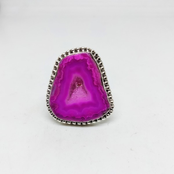Agate(Pink) Ring RING-983